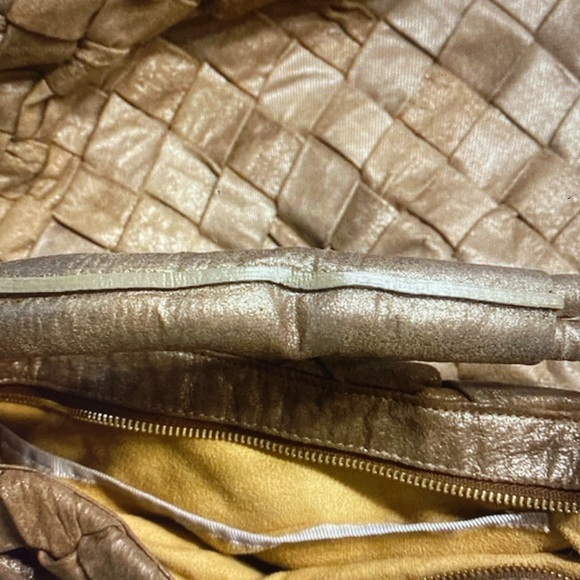 EUC JIMMY CHOO Bracelet Woven Leather Bag - Picture 6 of 12